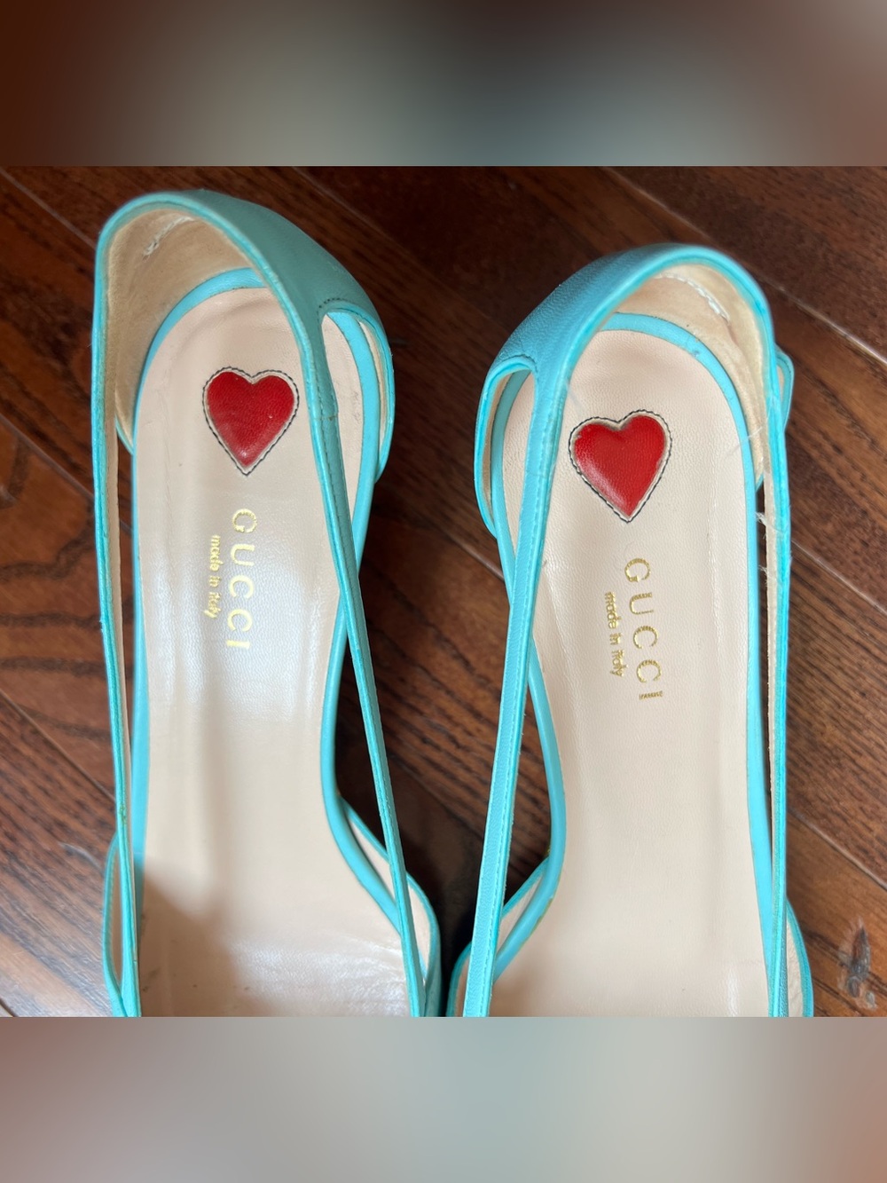 Gucci · By Alessandro Michele · 2019 · Unia Cherry Patent Leather Pumps Size 8.5 - Picture 4 of 8